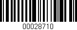 Código de barras (EAN, GTIN, SKU, ISBN): '00028710'