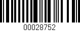 Código de barras (EAN, GTIN, SKU, ISBN): '00028752'