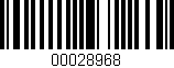 Código de barras (EAN, GTIN, SKU, ISBN): '00028968'