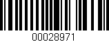 Código de barras (EAN, GTIN, SKU, ISBN): '00028971'