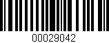 Código de barras (EAN, GTIN, SKU, ISBN): '00029042'