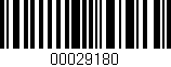 Código de barras (EAN, GTIN, SKU, ISBN): '00029180'