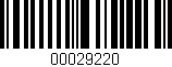 Código de barras (EAN, GTIN, SKU, ISBN): '00029220'