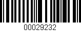 Código de barras (EAN, GTIN, SKU, ISBN): '00029232'