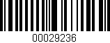 Código de barras (EAN, GTIN, SKU, ISBN): '00029236'