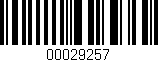 Código de barras (EAN, GTIN, SKU, ISBN): '00029257'