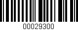 Código de barras (EAN, GTIN, SKU, ISBN): '00029300'
