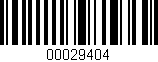 Código de barras (EAN, GTIN, SKU, ISBN): '00029404'