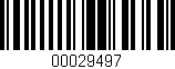 Código de barras (EAN, GTIN, SKU, ISBN): '00029497'