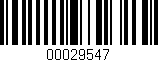 Código de barras (EAN, GTIN, SKU, ISBN): '00029547'