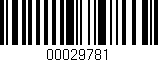 Código de barras (EAN, GTIN, SKU, ISBN): '00029781'