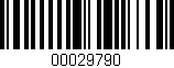 Código de barras (EAN, GTIN, SKU, ISBN): '00029790'