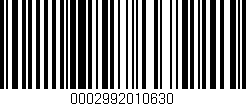 Código de barras (EAN, GTIN, SKU, ISBN): '0002992010630'