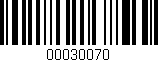 Código de barras (EAN, GTIN, SKU, ISBN): '00030070'