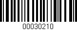 Código de barras (EAN, GTIN, SKU, ISBN): '00030210'
