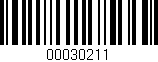 Código de barras (EAN, GTIN, SKU, ISBN): '00030211'