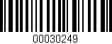 Código de barras (EAN, GTIN, SKU, ISBN): '00030249'