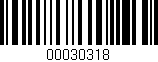 Código de barras (EAN, GTIN, SKU, ISBN): '00030318'