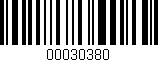 Código de barras (EAN, GTIN, SKU, ISBN): '00030380'