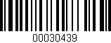 Código de barras (EAN, GTIN, SKU, ISBN): '00030439'