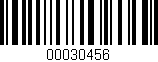 Código de barras (EAN, GTIN, SKU, ISBN): '00030456'