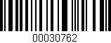 Código de barras (EAN, GTIN, SKU, ISBN): '00030762'