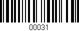 Código de barras (EAN, GTIN, SKU, ISBN): '00031'
