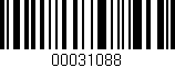 Código de barras (EAN, GTIN, SKU, ISBN): '00031088'