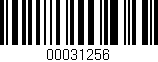 Código de barras (EAN, GTIN, SKU, ISBN): '00031256'
