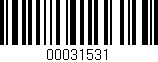 Código de barras (EAN, GTIN, SKU, ISBN): '00031531'