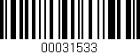 Código de barras (EAN, GTIN, SKU, ISBN): '00031533'