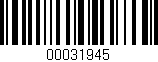 Código de barras (EAN, GTIN, SKU, ISBN): '00031945'