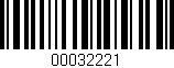 Código de barras (EAN, GTIN, SKU, ISBN): '00032221'