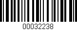 Código de barras (EAN, GTIN, SKU, ISBN): '00032238'