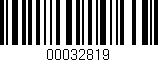 Código de barras (EAN, GTIN, SKU, ISBN): '00032819'