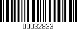 Código de barras (EAN, GTIN, SKU, ISBN): '00032833'