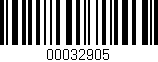 Código de barras (EAN, GTIN, SKU, ISBN): '00032905'