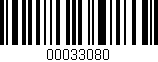 Código de barras (EAN, GTIN, SKU, ISBN): '00033080'
