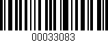Código de barras (EAN, GTIN, SKU, ISBN): '00033083'