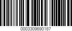 Código de barras (EAN, GTIN, SKU, ISBN): '0003309690187'