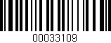 Código de barras (EAN, GTIN, SKU, ISBN): '00033109'
