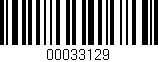 Código de barras (EAN, GTIN, SKU, ISBN): '00033129'