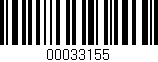 Código de barras (EAN, GTIN, SKU, ISBN): '00033155'