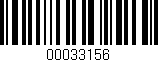 Código de barras (EAN, GTIN, SKU, ISBN): '00033156'