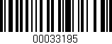 Código de barras (EAN, GTIN, SKU, ISBN): '00033195'