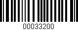 Código de barras (EAN, GTIN, SKU, ISBN): '00033200'