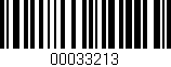 Código de barras (EAN, GTIN, SKU, ISBN): '00033213'