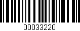 Código de barras (EAN, GTIN, SKU, ISBN): '00033220'