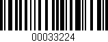Código de barras (EAN, GTIN, SKU, ISBN): '00033224'