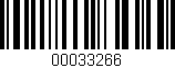 Código de barras (EAN, GTIN, SKU, ISBN): '00033266'